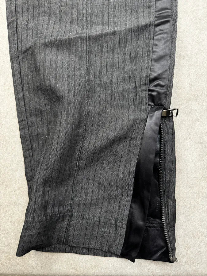 2010s Dolce & Gabbana Grey Striped Cozy Sweatpants NPIYtWO 9