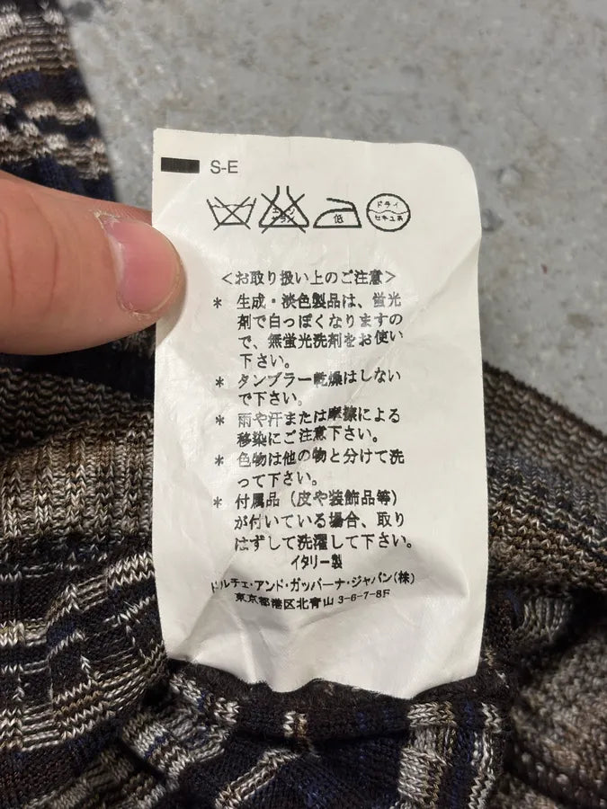 2000s Dolce & Gabbana Grey Wool Striped Dress  ozgnJMj 7