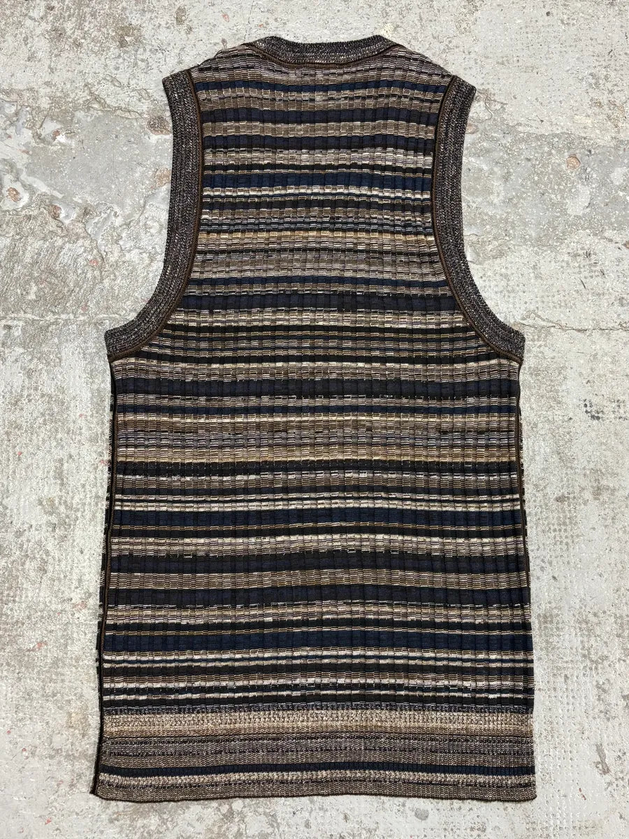 2000s Dolce & Gabbana Grey Wool Striped Dress  ozgnJMj 3