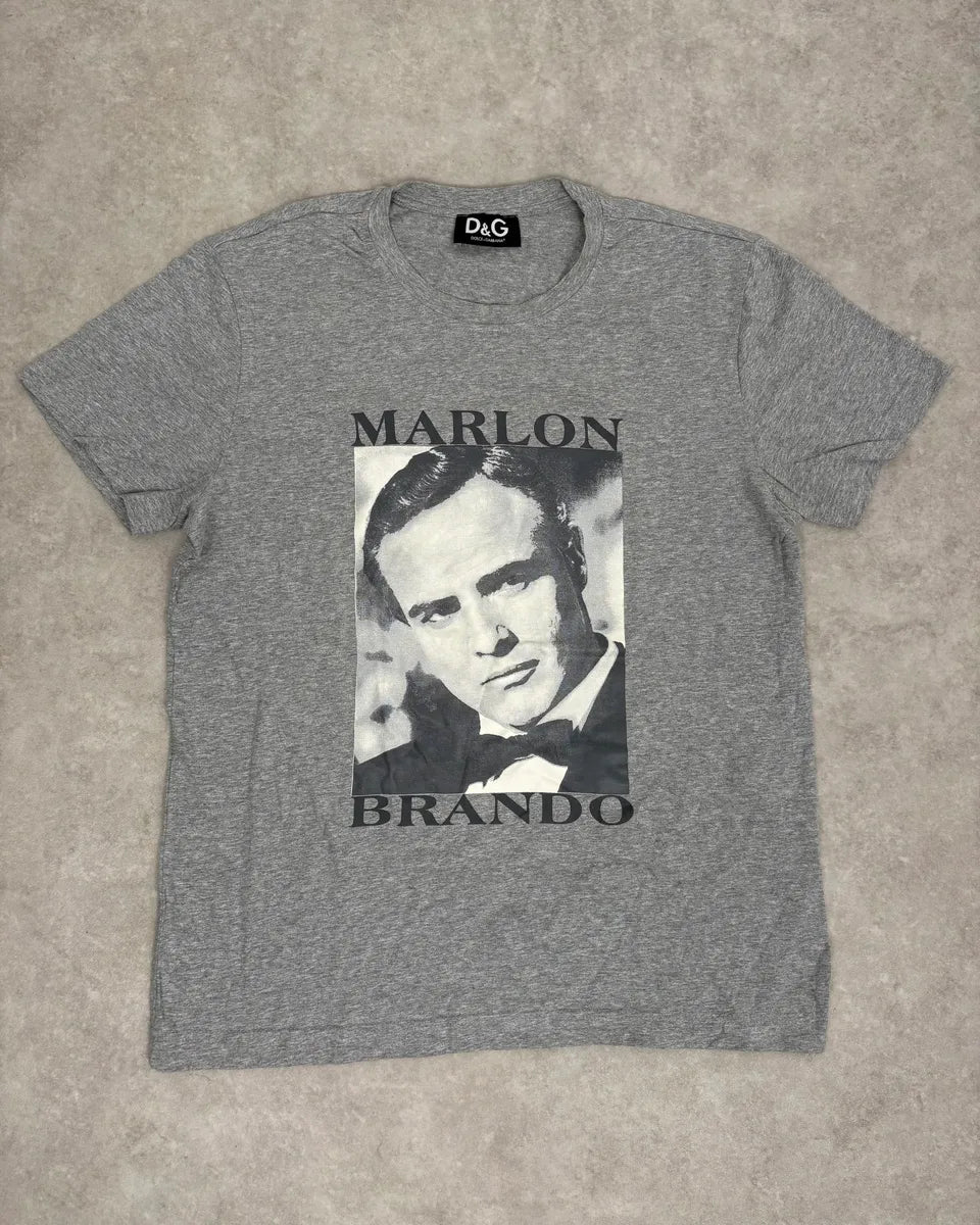 2010s Dolce & Gabbana Grey Marlon Brando T-Shirt IcxeQch 0