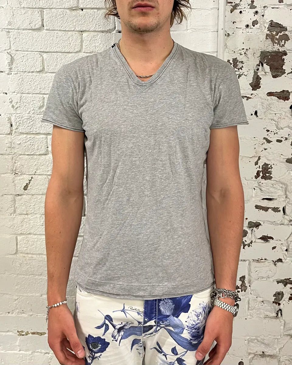 Dolce & Gabbana Grey V-Neck T-Shirt CszPsGj 0