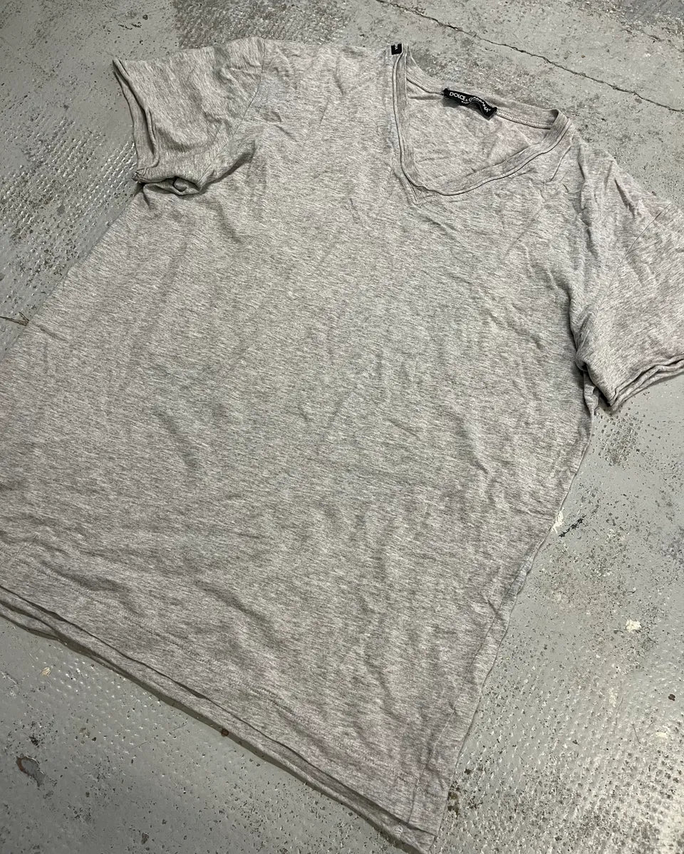 Dolce & Gabbana Grey V-Neck T-Shirt CszPsGj 3