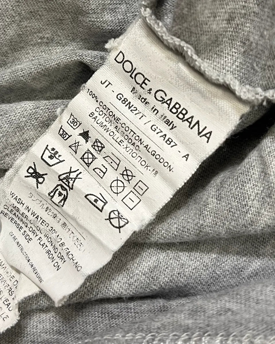 Dolce & Gabbana Grey V-Neck T-Shirt CszPsGj 9