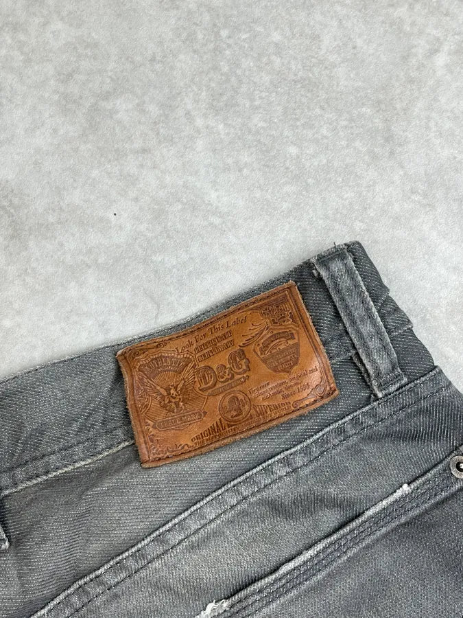 2000s Dolce & Gabbana Grey Washed Denim Jeans oSyRpbE 9