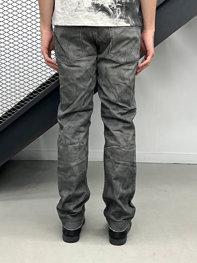 2000s Dolce & Gabbana Grey Washed Denim Jeans oSyRpbE 3