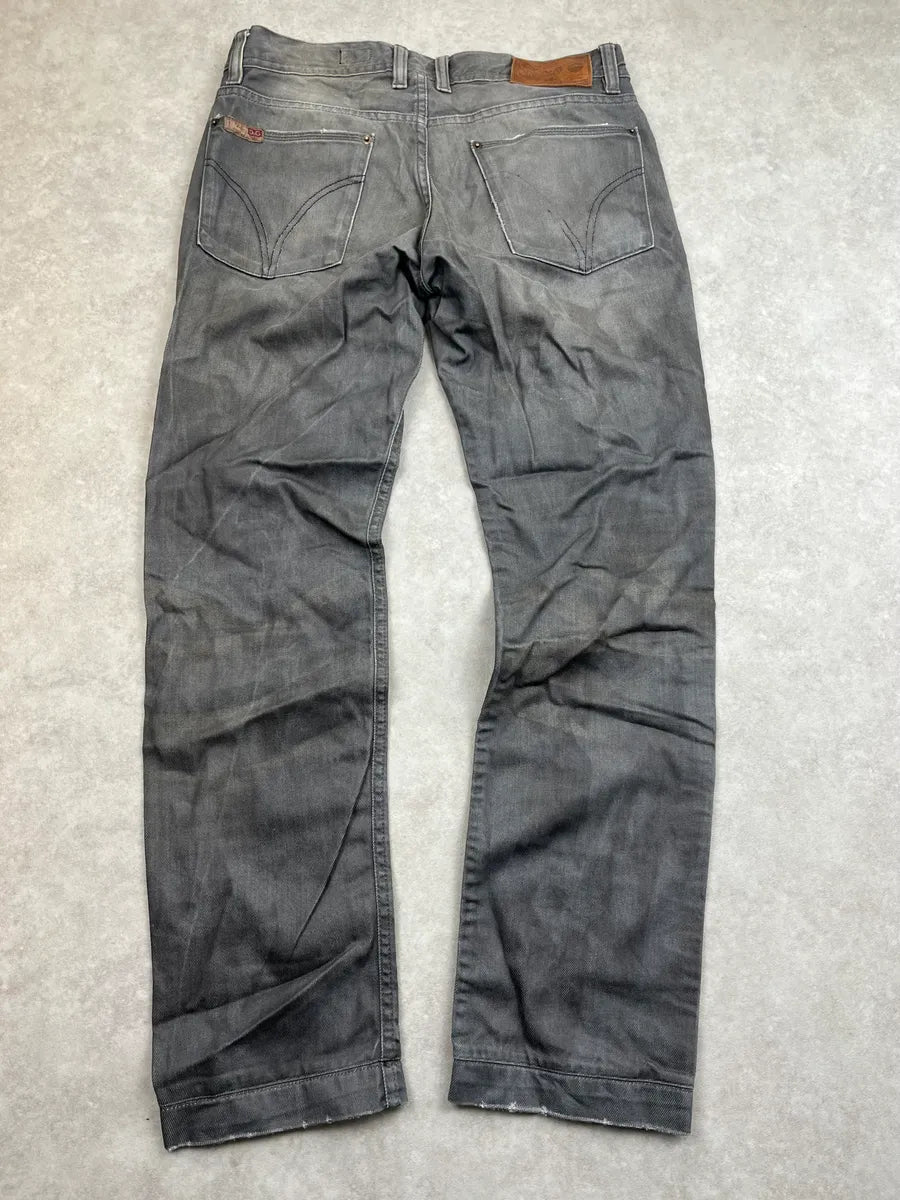 2000s Dolce & Gabbana Grey Washed Denim Jeans oSyRpbE 7