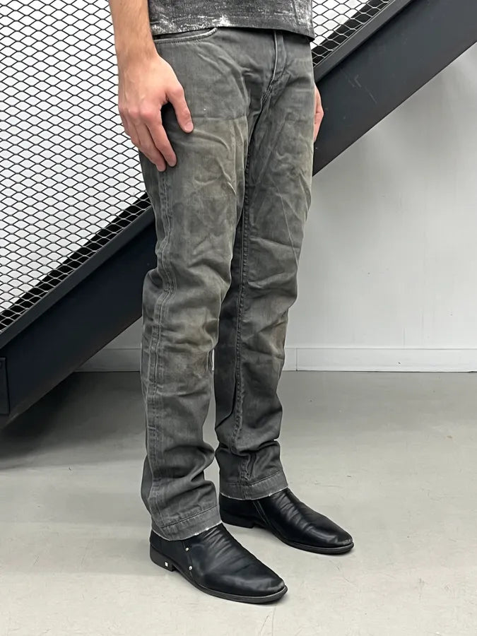 2000s Dolce & Gabbana Grey Washed Denim Jeans oSyRpbE 2