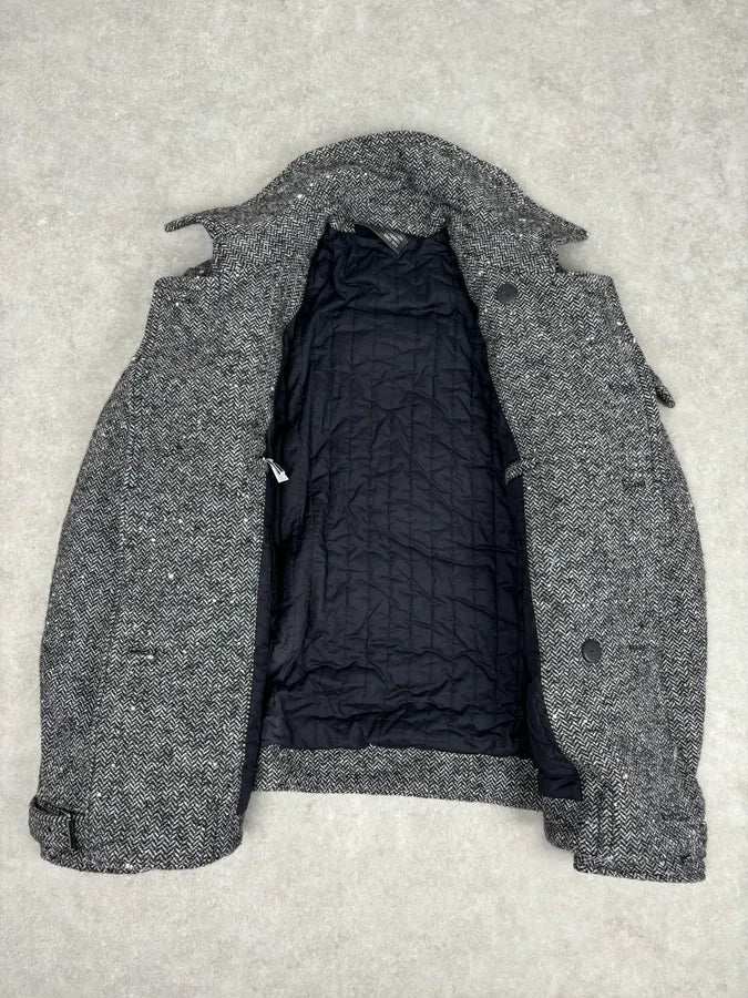 AW2008 Dolce & Gabbana Grey Wool Officer Buttoned Jacket bnKnQzb 6