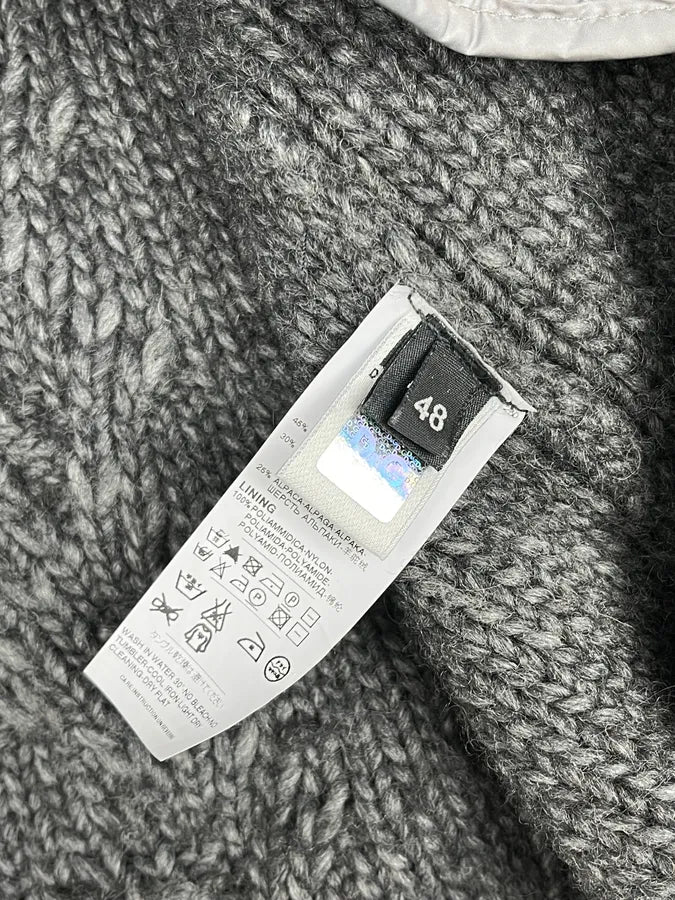 AW2010 Dolce & Gabbana Grey Wool Quilted Hood Cardigan Jacket yEMutoO 13