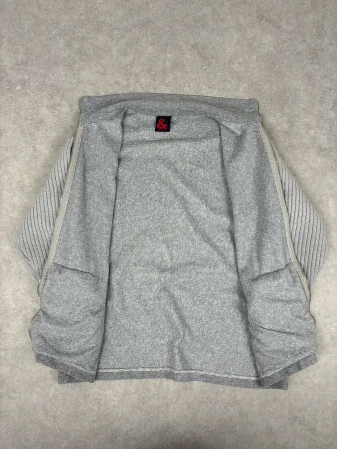 2000s Dolce & Gabbana Grey Wool Zip-Up Cardigan Sweater jCmYrdy 7