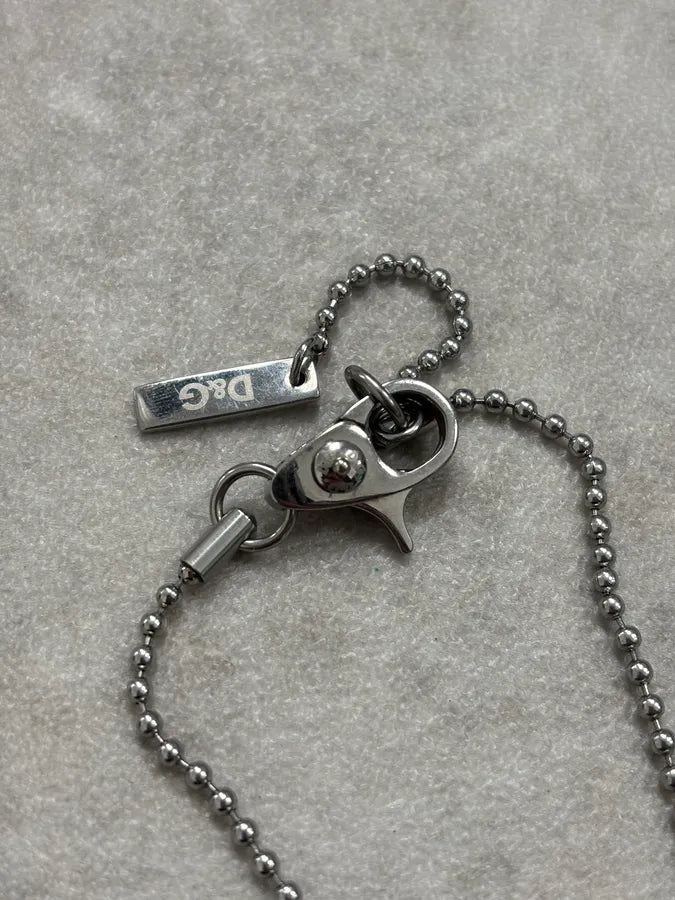 Dolce & Gabbana Guilded Heart Dog Tag Necklace hdLwJxv 6