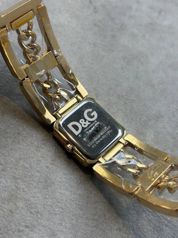 Dolce & Gabbana Guilded Steel Squared Watch hfQtsPU 3