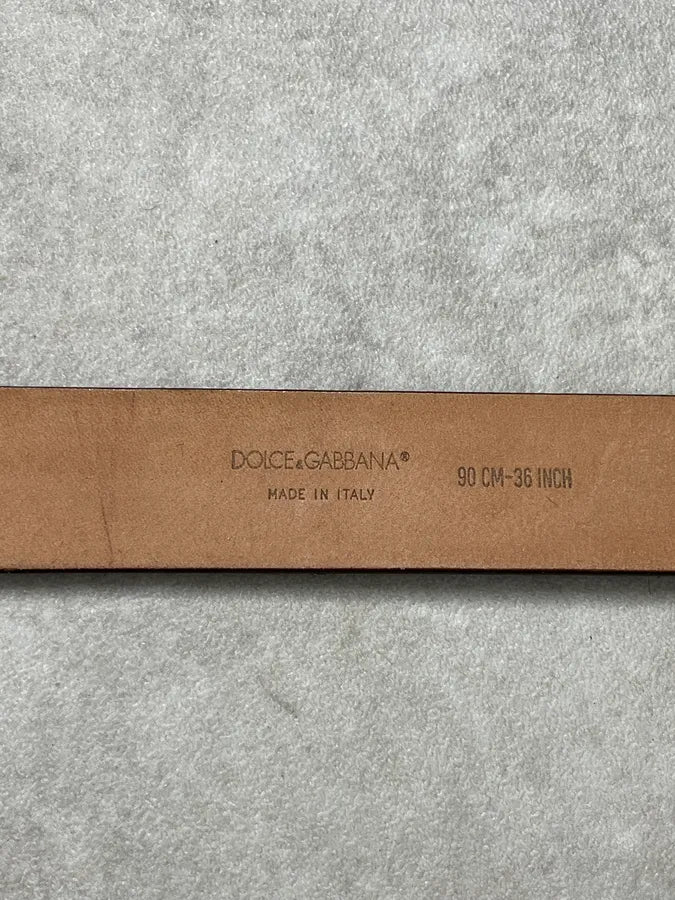 2000s Dolce & Gabbana Hybrid Brown Leopard Leather Belt tWydahK 5