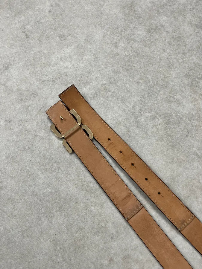 2000s Dolce & Gabbana Hybrid Brown Leopard Leather Belt tWydahK 4