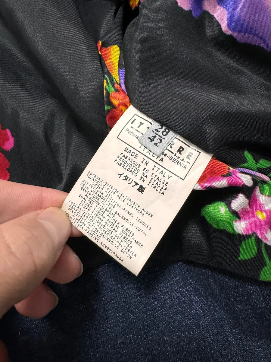 FW2005 Dolce & Gabbana Hybrid Denim Leather Perfecto Jacket ivTueIq 5