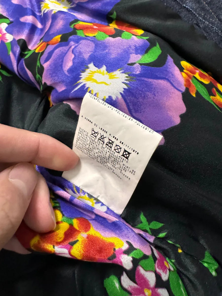 FW2005 Dolce & Gabbana Hybrid Denim Leather Perfecto Jacket ivTueIq 6