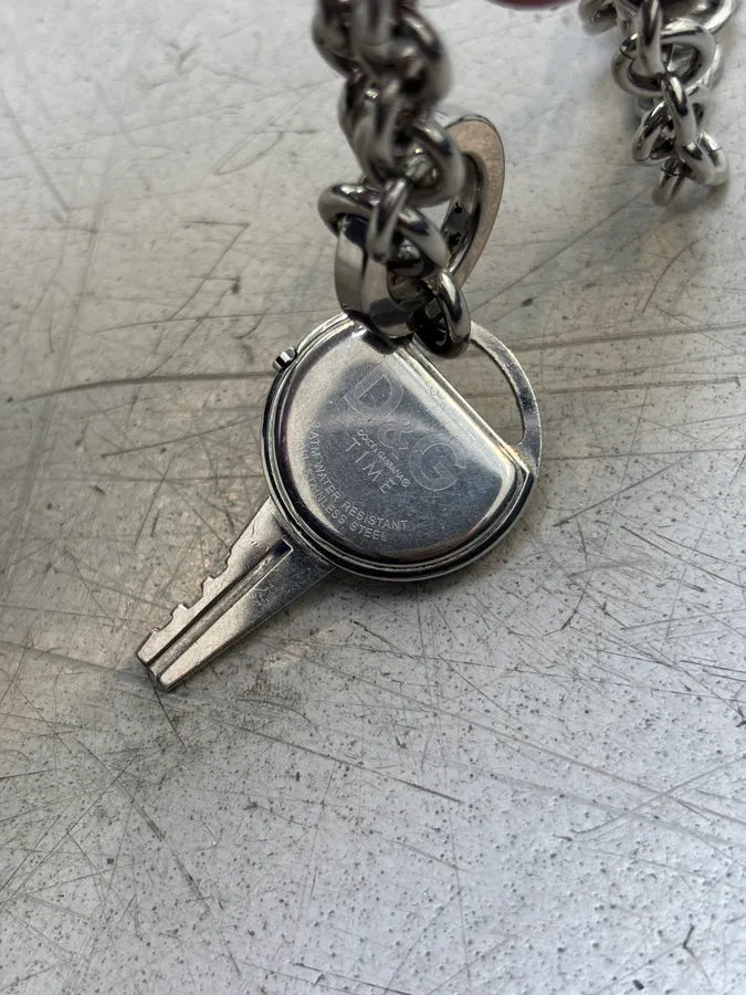 Dolce & Gabbana Key Pendant Watch Necklace LIDmKrQ 4