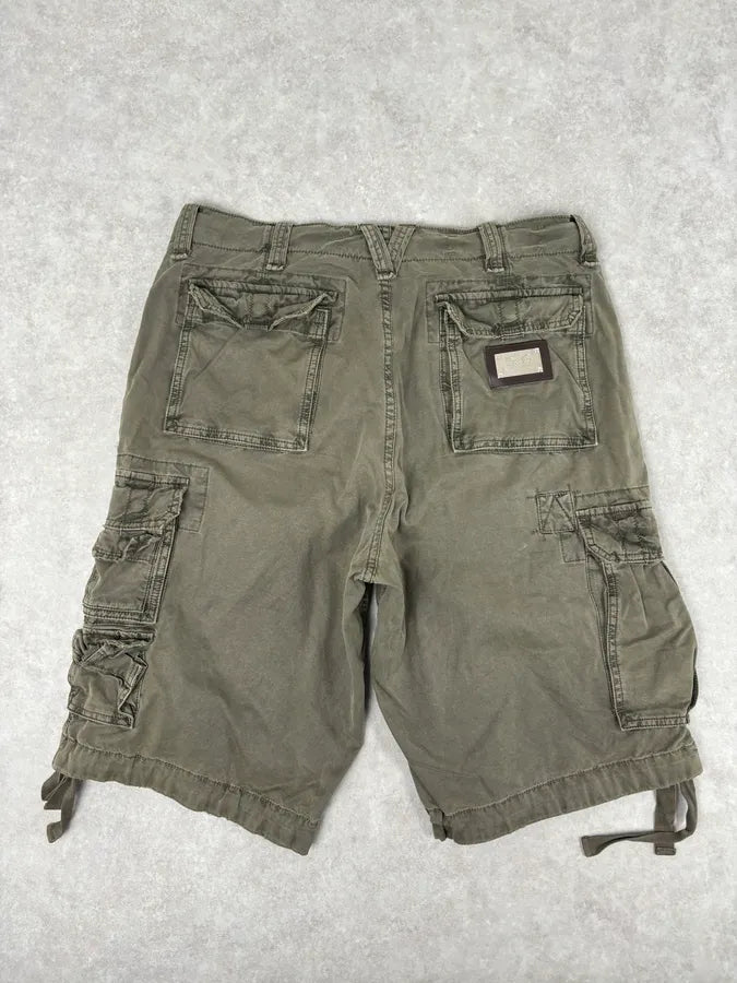 SS2006 Dolce & Gabbana Khaki Green Cargo Shorts vqjNIlr 5