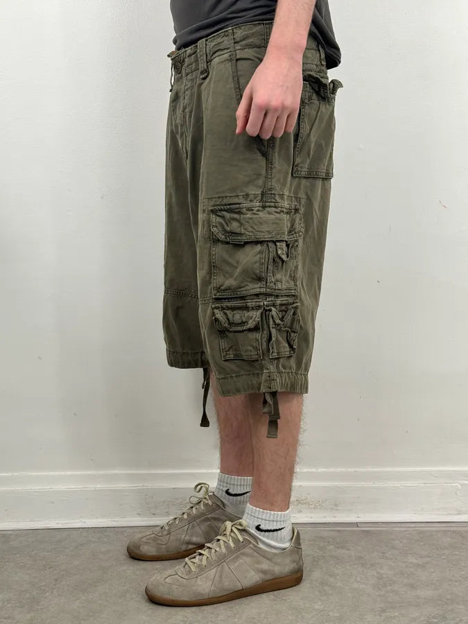 SS2006 Dolce & Gabbana Khaki Green Cargo Shorts vqjNIlr 2
