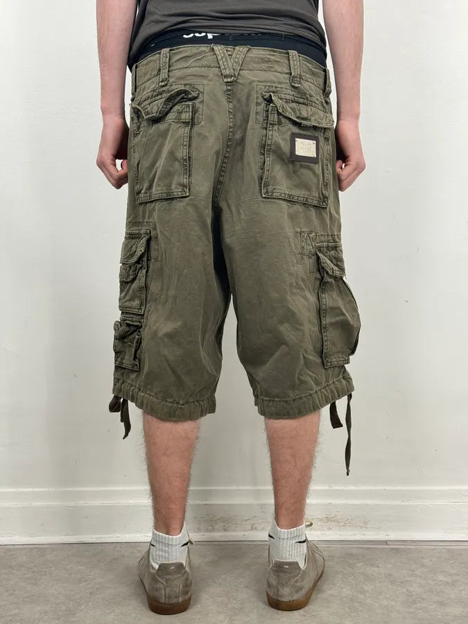 SS2006 Dolce & Gabbana Khaki Green Cargo Shorts vqjNIlr 3