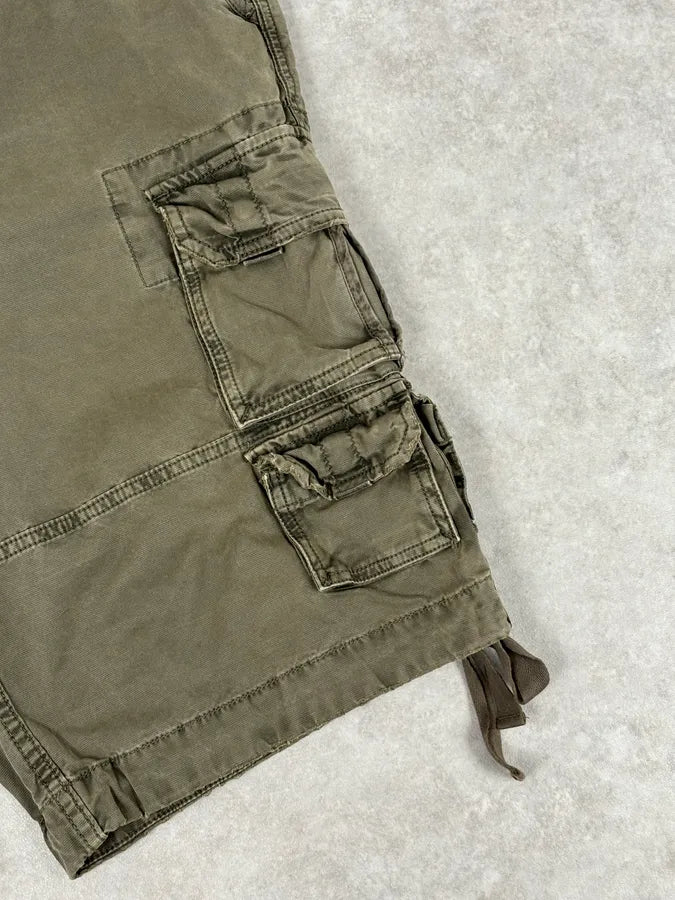SS2006 Dolce & Gabbana Khaki Green Cargo Shorts vqjNIlr 8