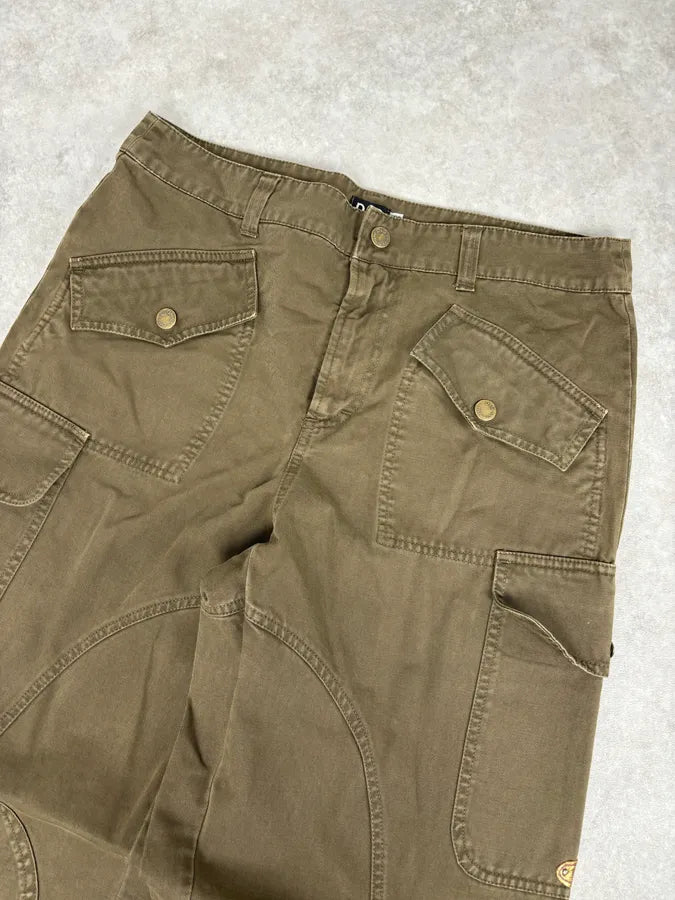 SS2003 Dolce & Gabbana Khaki Military Cargo Pants fMfMYzo 5