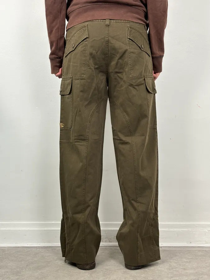 SS2003 Dolce & Gabbana Khaki Military Cargo Pants fMfMYzo 2