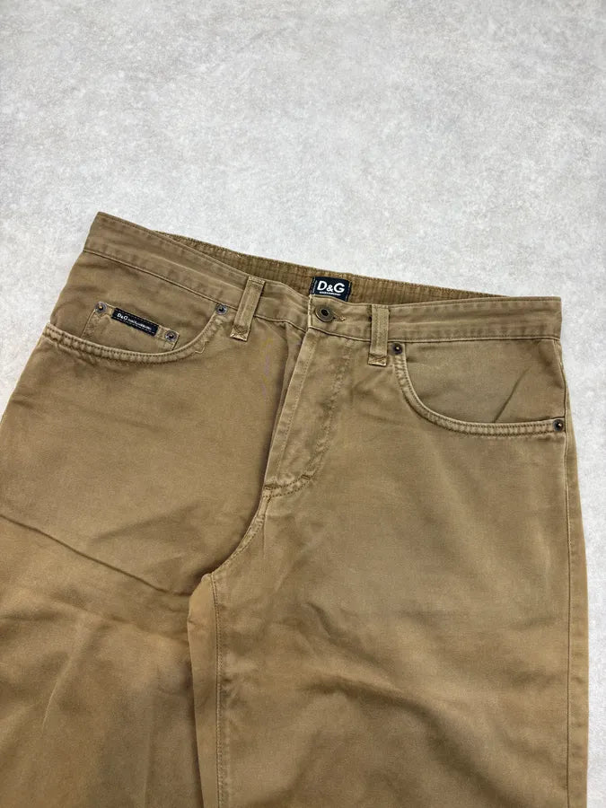 SS2003 Dolce & Gabbana Khaki Cargo Shorts VaUVLrx 4