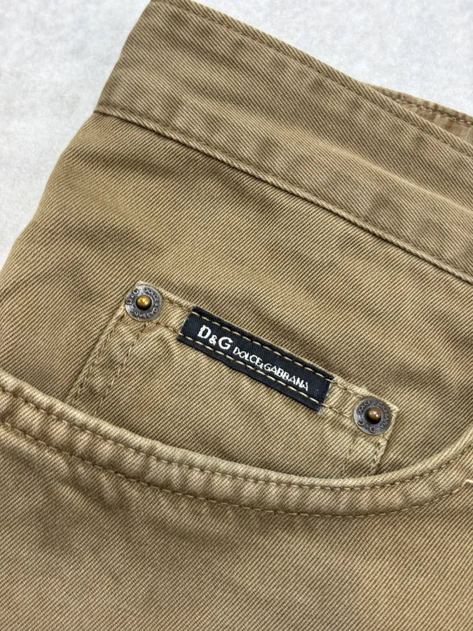 SS2003 Dolce & Gabbana Khaki Cargo Shorts VaUVLrx 8
