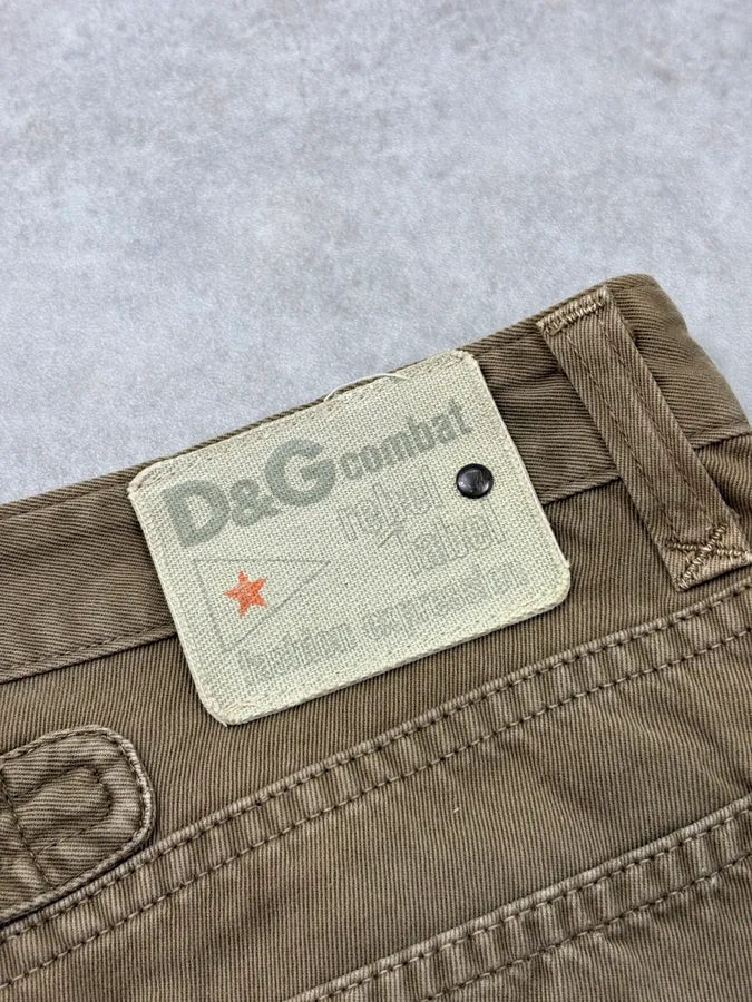 SS2003 Dolce & Gabbana Khaki Cargo Shorts VaUVLrx 9