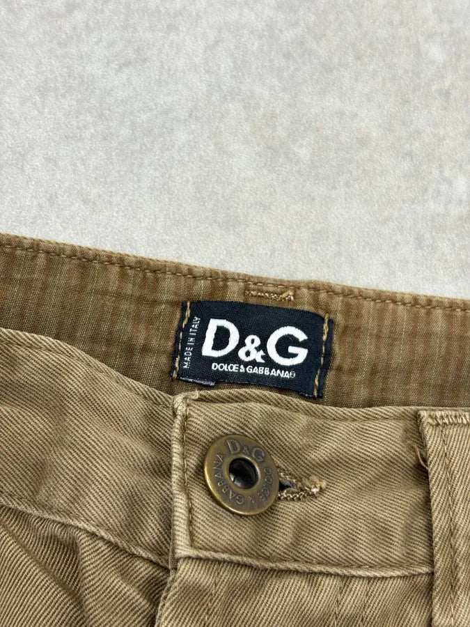 SS2003 Dolce & Gabbana Khaki Cargo Shorts VaUVLrx 7