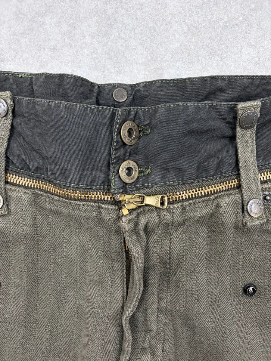 AW2003 Dolce & Gabbana Khaki Detachable Waist Shorts wqtlSdx 6