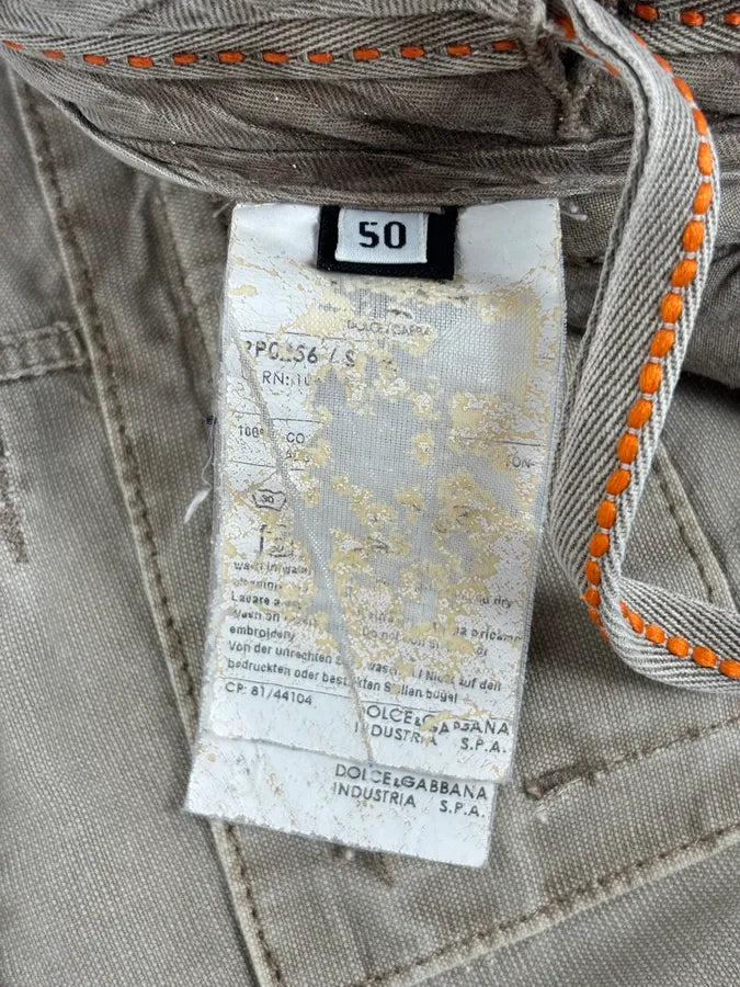 AW2006 Dolce & Gabbana Khaki Cargo Short NqNsVNc 11