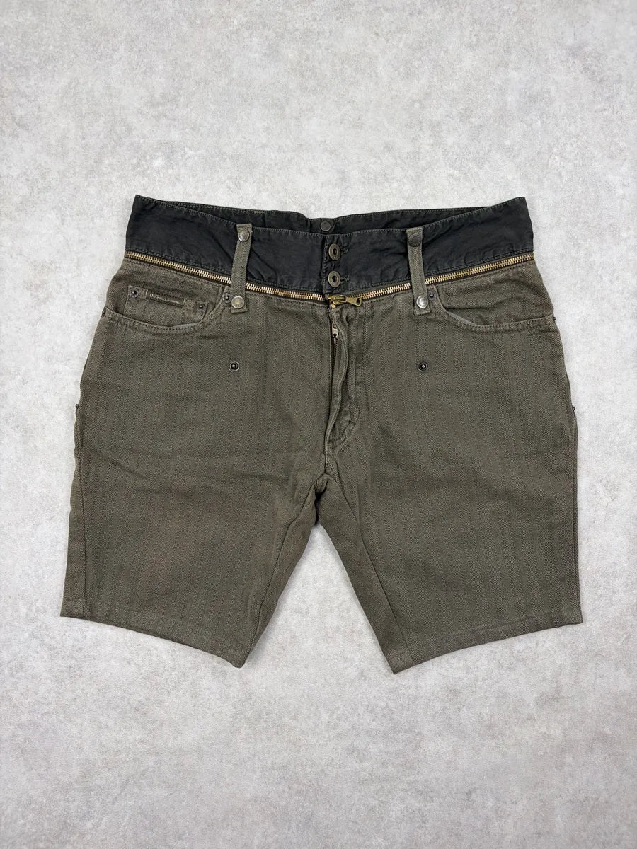 AW2003 Dolce & Gabbana Khaki Detachable Waist Shorts wqtlSdx 0