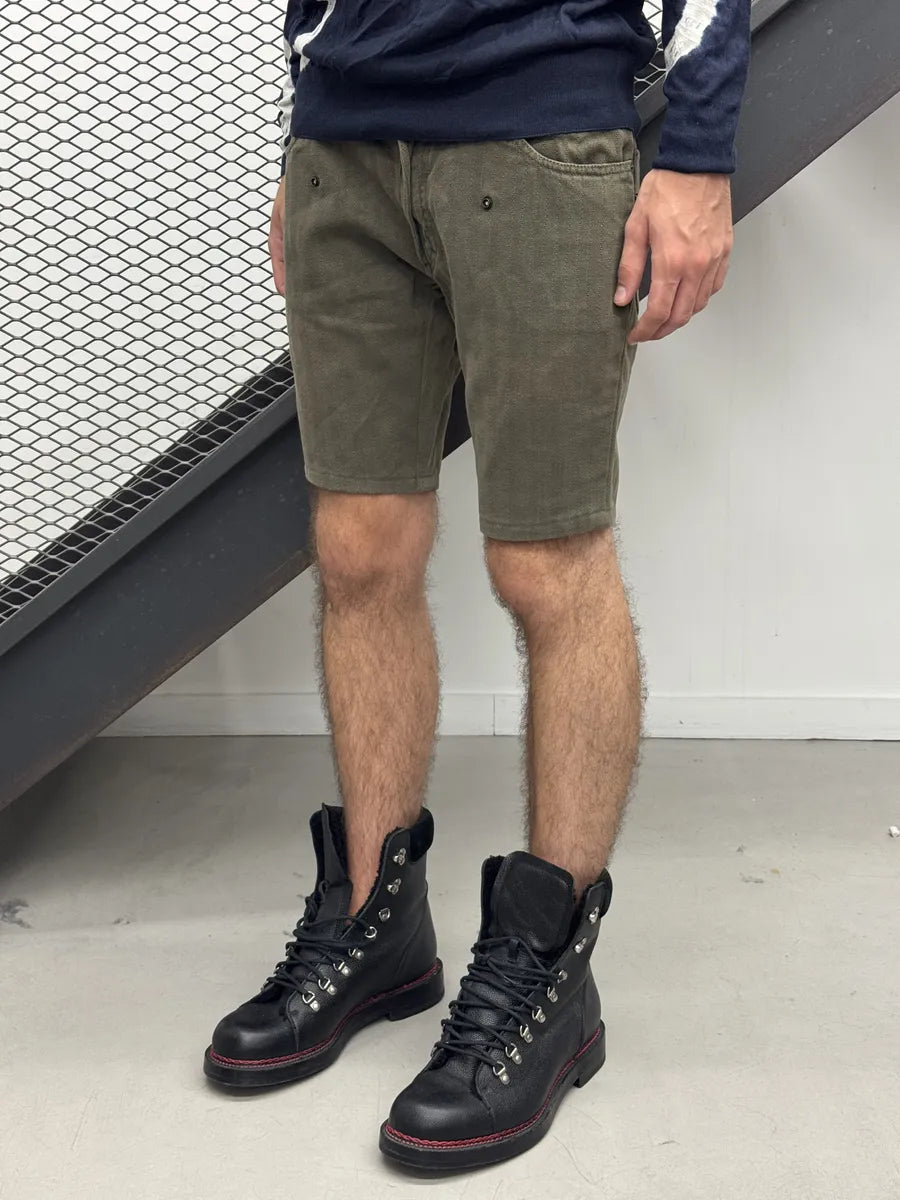 AW2003 Dolce & Gabbana Khaki Detachable Waist Shorts wqtlSdx 1