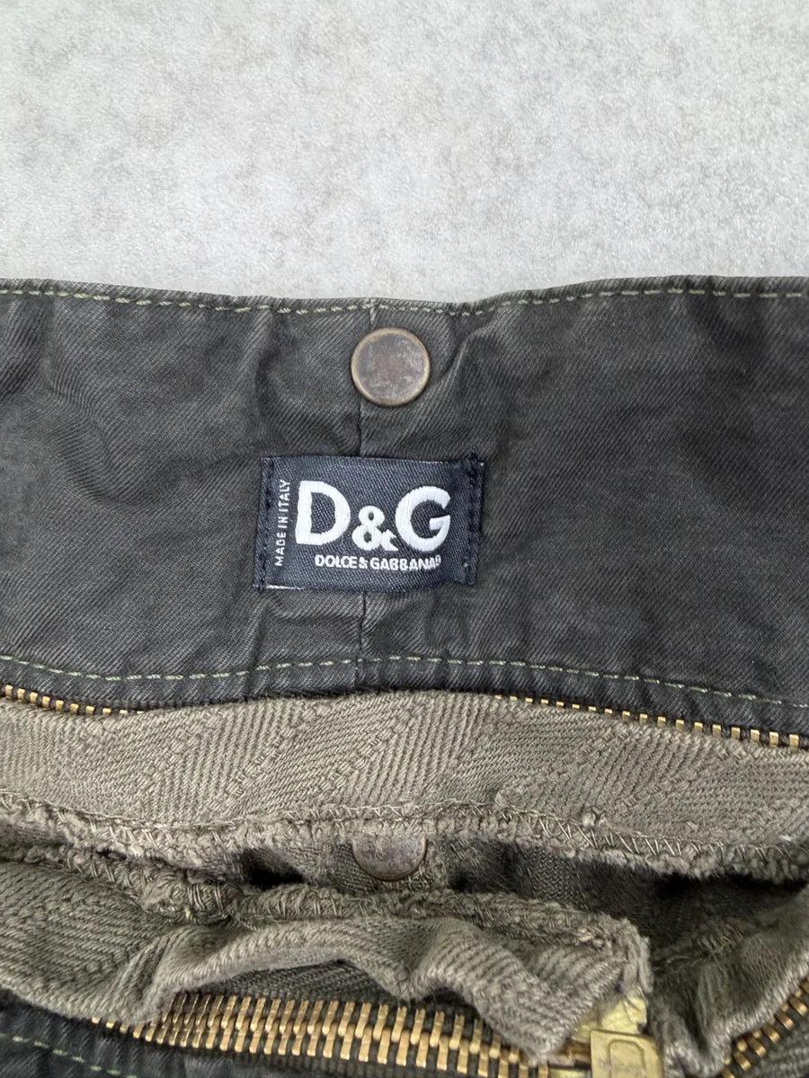 AW2003 Dolce & Gabbana Khaki Detachable Waist Shorts wqtlSdx 10
