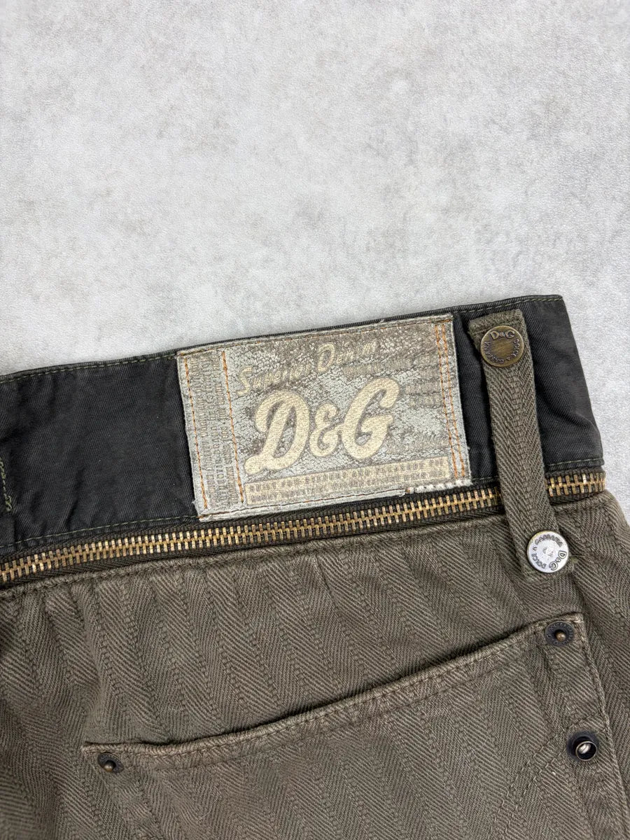 AW2003 Dolce & Gabbana Khaki Detachable Waist Shorts wqtlSdx 9