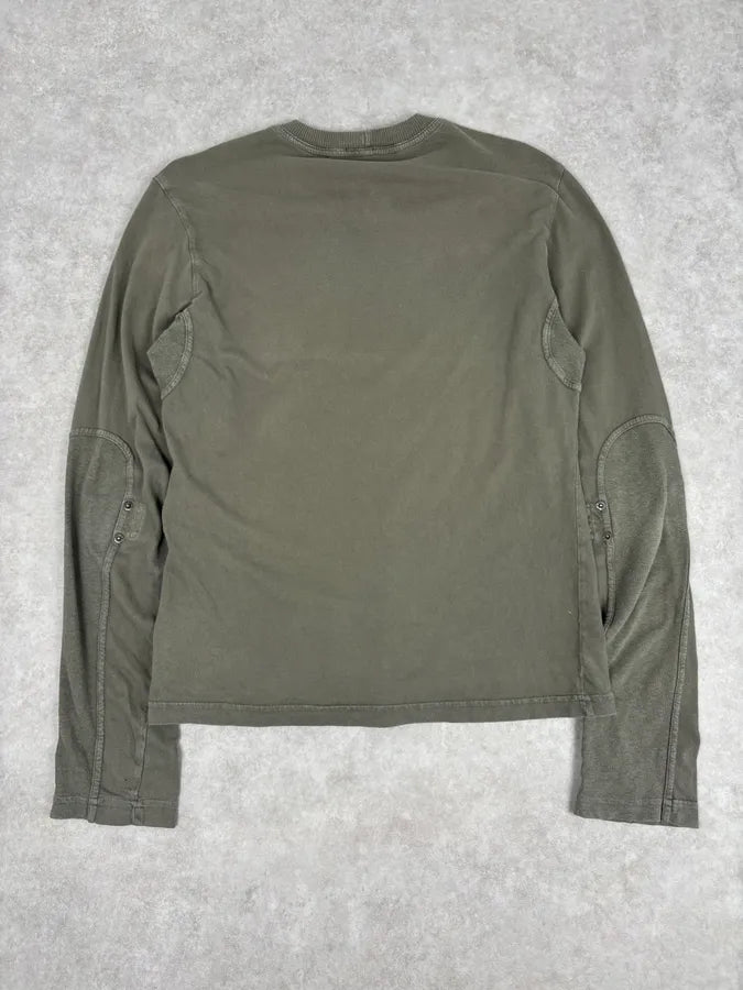 SS2003 Dolce & Gabbana Khaki Logo Longsleeve CMUHjAW 4