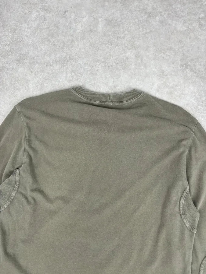 SS2003 Dolce & Gabbana Khaki Logo Longsleeve CMUHjAW 5