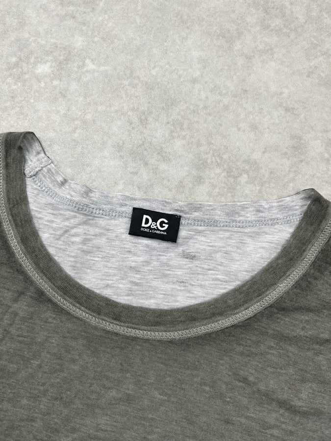 2000s Dolce & Gabbana Khaki Grey Rebel T-Shirt QIWJItJ 7