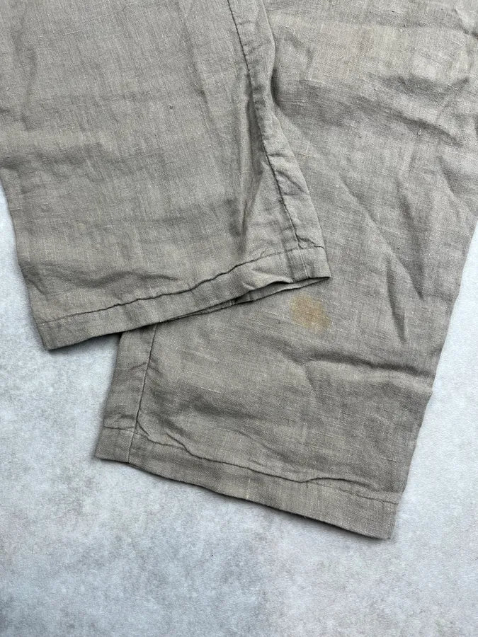 SS2004 Dolce & Gabbana Light Linen Cargo Pants bicMqTW 9