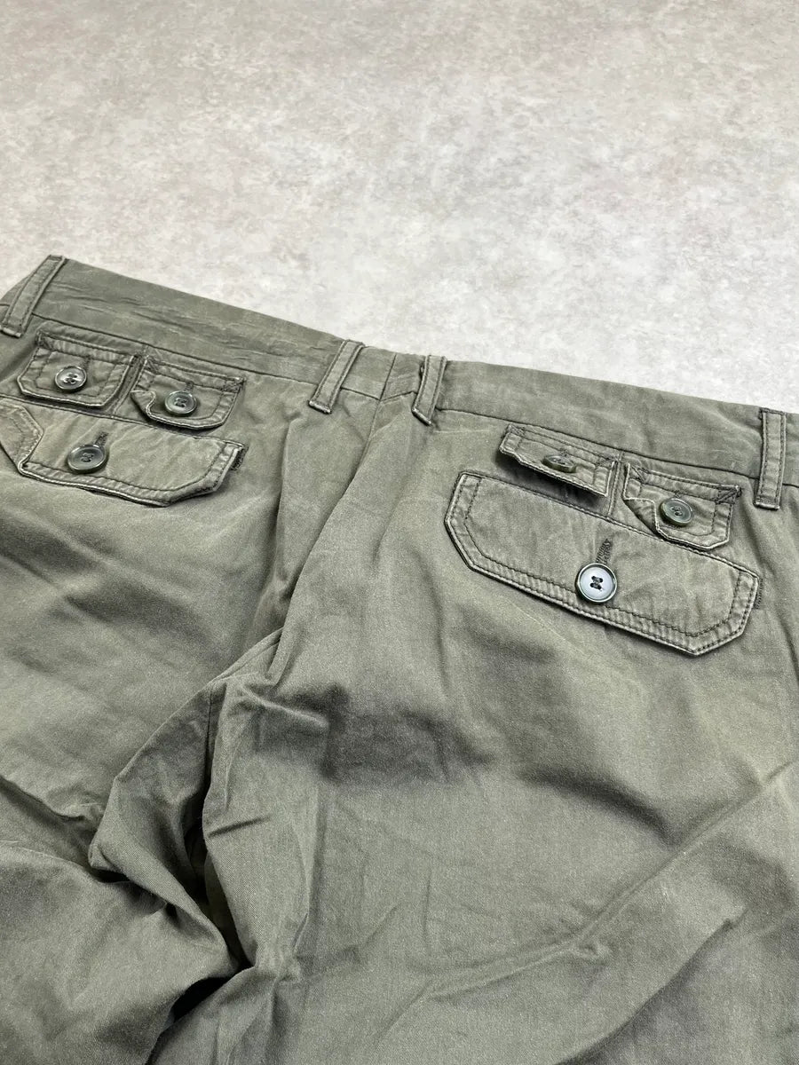 SS2008 Dolce & Gabbana Olive Multi-pockets Military Cargo Pants SmnFTIF 7