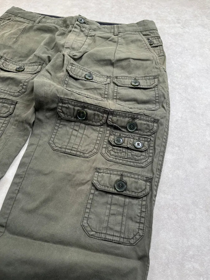 SS2008 Dolce & Gabbana Olive Multi-pockets Military Cargo Pants SmnFTIF 5