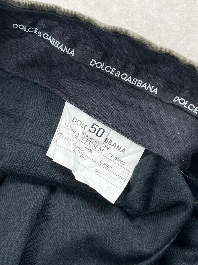 SS2008 Dolce & Gabbana Olive Multi-pockets Military Cargo Pants SmnFTIF 9