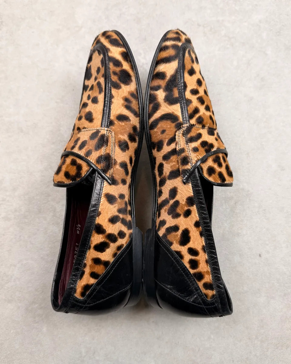 Dolce & Gabbana Leopard Ariosto Pony Hair Loafer Shoes tKBloBt 3