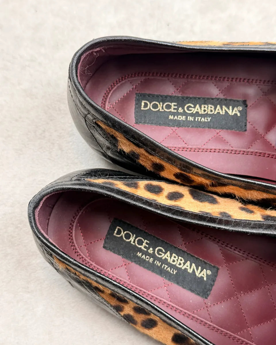Dolce & Gabbana Leopard Ariosto Pony Hair Loafer Shoes tKBloBt 6
