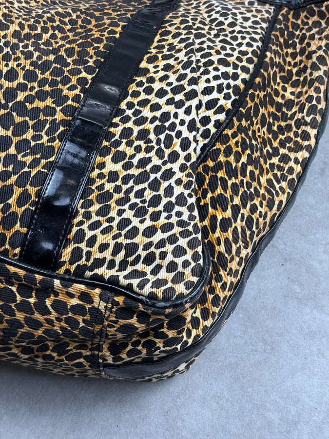 SS2001 Dolce & Gabbana Leopard Cotton Tote Bag QwcTraq 13