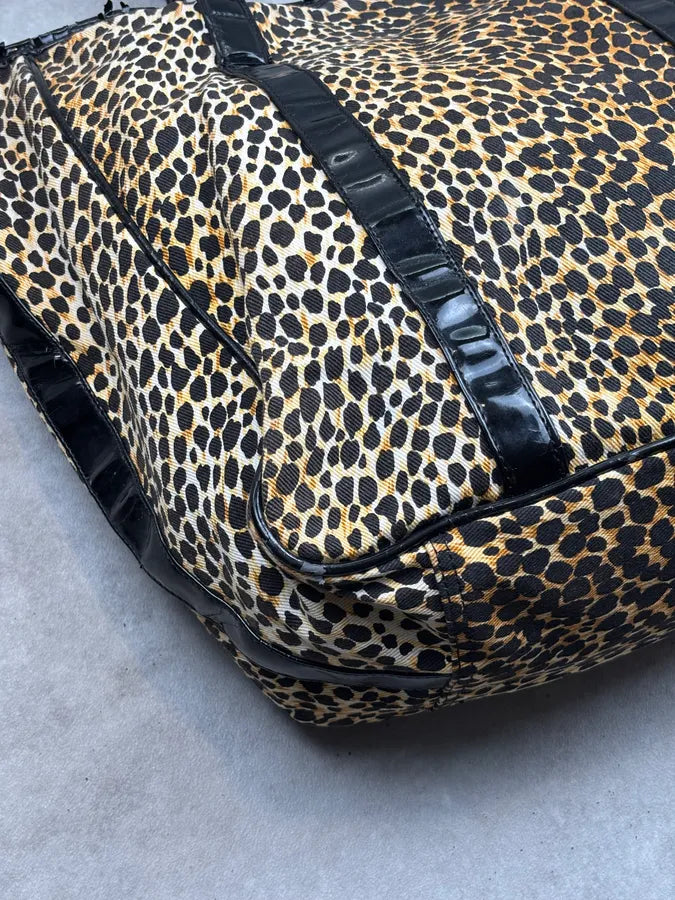 SS2001 Dolce & Gabbana Leopard Cotton Tote Bag QwcTraq 14