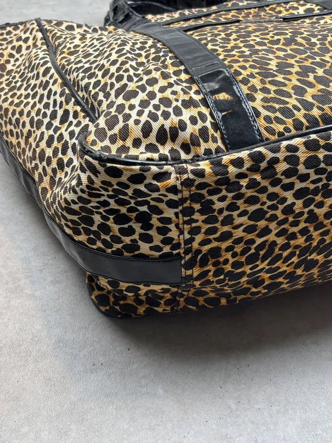SS2001 Dolce & Gabbana Leopard Cotton Tote Bag QwcTraq 10