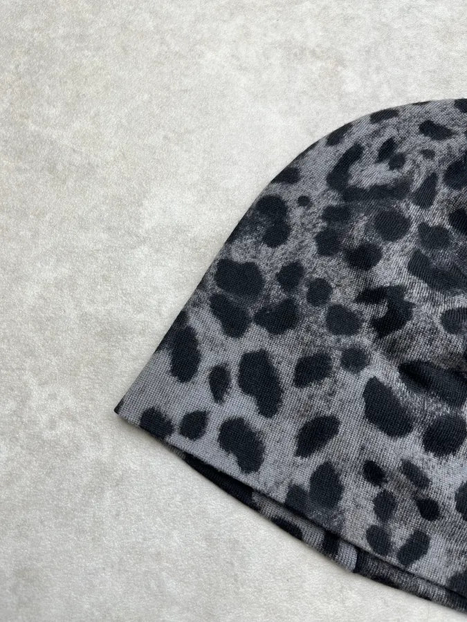 Dolce & Gabbana Leopard Wool Grey Beanie BQSSOVQ 3